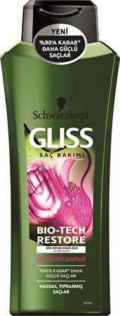 Gliss Bio-Tech Yıpranmış Saçlar İçin Güçlendirici Gül Sulu Şampuan 525 ml