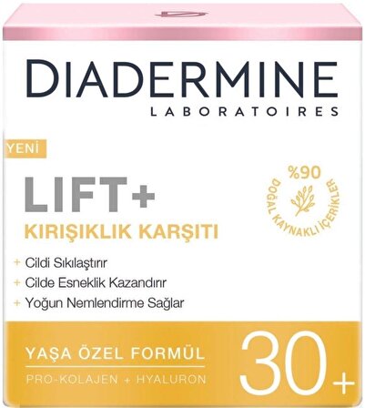 Diadermine Lift+Hydra Kırışıklık Karşıtı Kolajen 50 Yaş + Gündüz Yüz ve Boyun Kremi 50 ml 