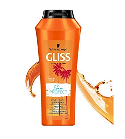 Gliss Sun Protect Yıpranmış Saçlar İçin Güneş Koruyucu Kayısı Yağlı Şampuan 360 ml
