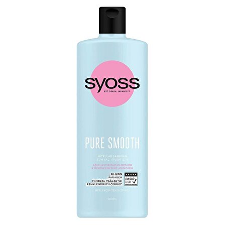 Syoss Pure Smooth Tüm Saçlar İçin Canlandırıcı Şampuan 500 ml