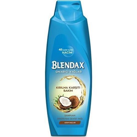 Blendax Uzun Saçlar İçin Kırılma Karşıtı Hindistan Cevizi Yağlı Şampuan 500 ml