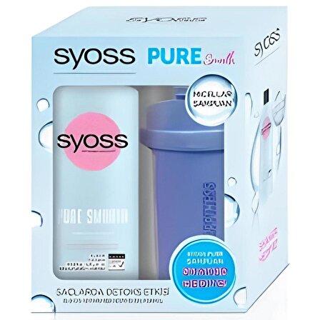 Syoss Pure Smooth Micellar Şampuan Tüm Saç Tipleri İçin 500 ml + Shaker Hediye