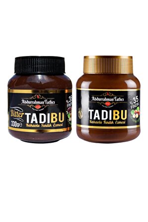 Tadıbu BİTTER Kakaolu Fındık Ezmesi 330 GR + Tadıbu Kakaolu Fındık Ezmesi 330 GR