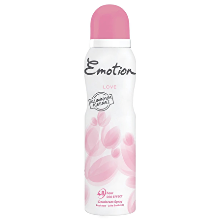 Emotion Love Pudrasız Leke Yapmayan Kadın Sprey Deodorant 150 ml