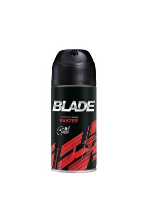 Blade Faster Pudrasız Leke Yapmayan Erkek Sprey Deodorant 150 ml