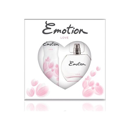 Emotion Love EDT Çiçeksi Kadın Parfüm 50 ml & Emotion Love Deodorant 150 ml 