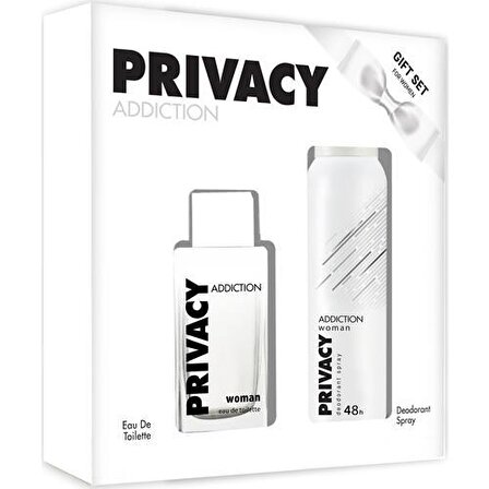 Privacy Addiction EDT Çiçeksi Kadin Parfüm 100 ml & Privacy Addiction Deodorant 150 ml 