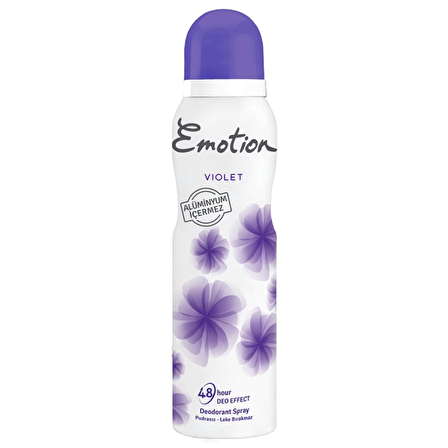 Emotion Violet Pudrasız Leke Yapmayan Kadın Sprey Deodorant 150 ml