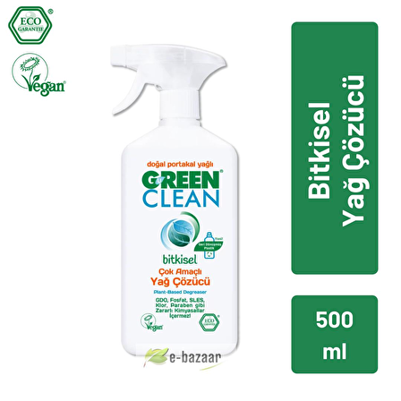 U Green Clean Mutfak Yağ Çözücü Sprey 500 ml