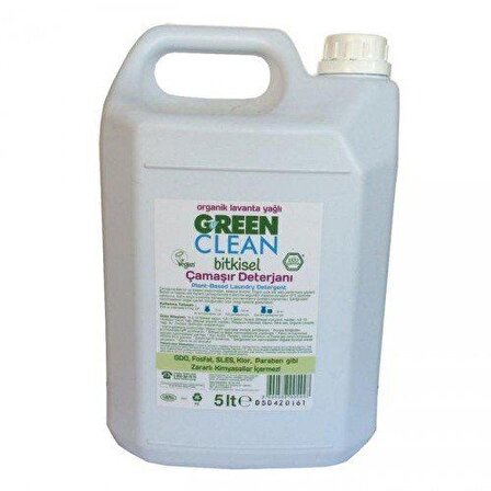 U Green Clean Organik Lavanta Yağlı Bitkisel Sıvı Çamaşır Deterjanı 5 Lt