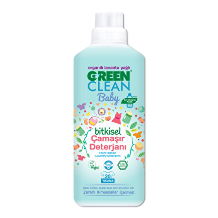 U Green Clean Baby Bitkisel Çamaşır Deterjanı 1000 ml