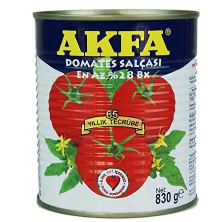 AKFA Domates Salçası Teneke 830 GR (12'li)