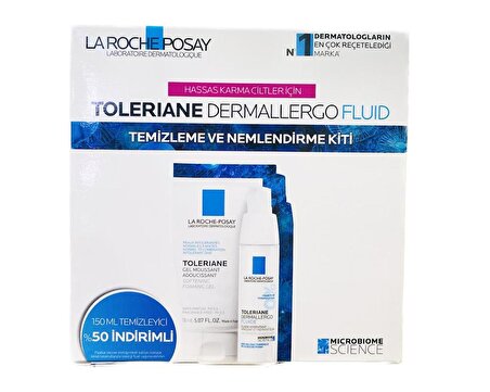 La Roche Posay Toleriane Dermallergo Fluid Temizleme ve Nemlendirme Kiti - SKT:01/2026