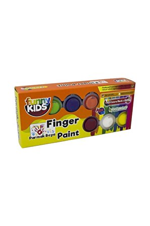 Funny Kids Parmak Boyası 12 Renk x 25 ml Set