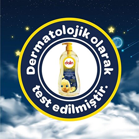 Dalin Rahat Ve Mutlu Göz Yakmayan Vanilyalı Yenidoğan Uyumlu Saç ve Vücut Şampuanı 700 ml