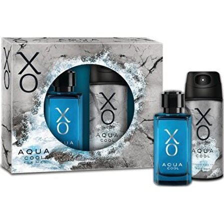 Xo  Aqua Cool EDT Baharatli Erkek Parfüm 100 ml & Xo Aqua Cool Deodorant 125 ml 