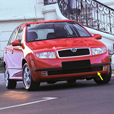 Skoda Fabia MK1 2000-2004 Ön Tampon Sol Sis Farı Yan Kapağı 6Y0853665B