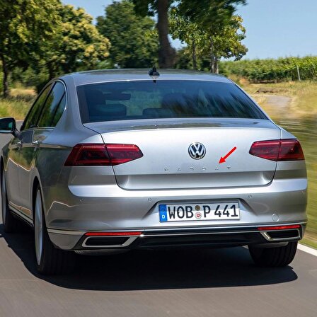VW Passat B8 2015-2022 Arka Bagaj Kapağı Passat Yazısı Geniş 3G9853687C