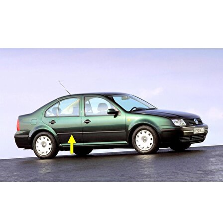 VW Bora 1999-2005 Sağ Arka Kapı Çıtası Siyah Plastik 1J4853754J