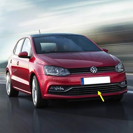 VW Polo 2015-2017 Ön Tampon Orta Izgarası 6C0853671A 6C0853677A