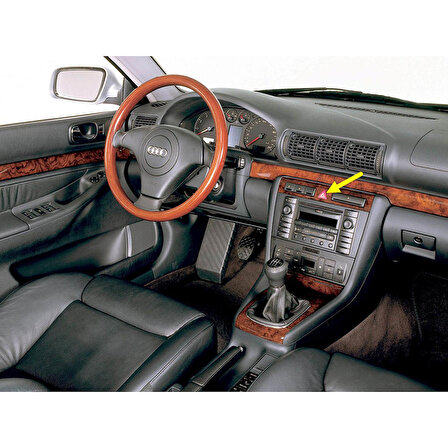 Audi A4 1998-1999-2000 Dörtlü Flaşör Kırmızı Üçgen Düğmesi 8D0941509H