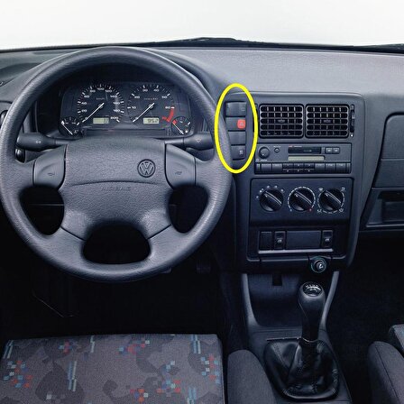 VW Caddy 1996-2003 Torpido Teyp Çerçevesi Kör Kapak 6K0957087A