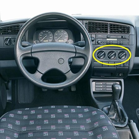 VW Golf 3 1992-1998 Kalorifer Kumanda Paneli Düğmeleri 1H0819045C