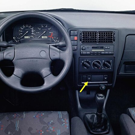 VW Polo HB 1994-1999 Sol Ön Kapı Cam Açma Düğmesi Tuşu 191959855