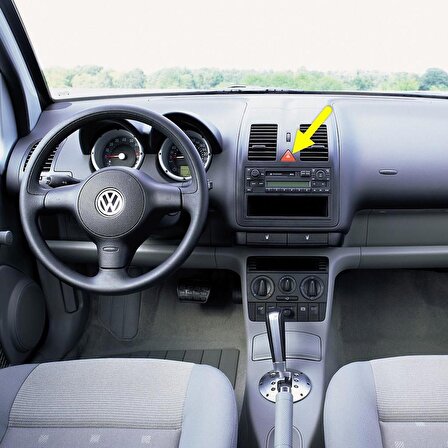 VW Lupo 1999-2006 Kırmızı Üçgen Dörtlü Flaşör Düğmesi 6N0953235C
