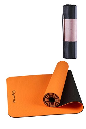 Gymo Ekolojik 6mm TPE Yoga Matı Pilates Minderi Turuncu