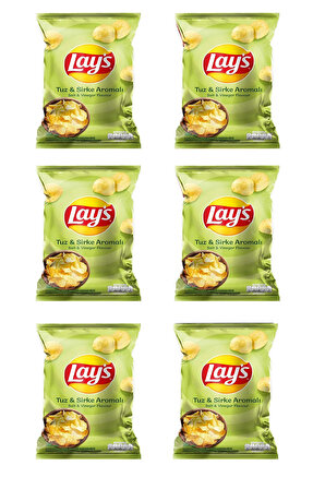 Lay`s Sirke - Tuz Patates Cipsi 6x95 gr 