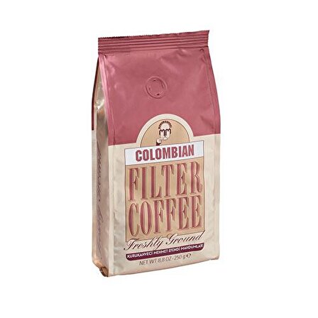 Kurukahveci Mehmet Efendi Colombian Orta Sert İçim Öğütülmüş Colombia Filtre Kahve 250 gr