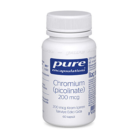 Pure Encapsulations Chromium Picolinate 200 Mcg 60 Kapsül - AROMASIZ
