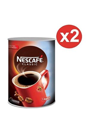 Nescafe Classic Klasik Sade 1 kg 2'li Teneke 