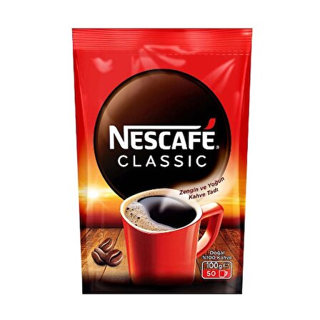 Nescafe Classic Kahve Eko Paket 100 GR (4'lü)