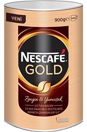 Nescafe Gold Klasik Sade 900 gr Teneke 