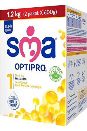 SMA Optipro 1 Prebiyotik Bebek Sütü 1200 gr