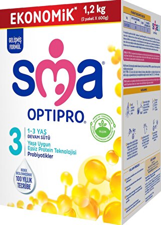 SMA Optipro 3 Prebiyotik Devam Sütü 1200 gr