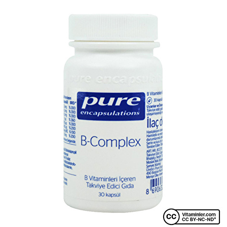 Pure Encapsulations B-Complex 30 Kapsül - AROMASIZ