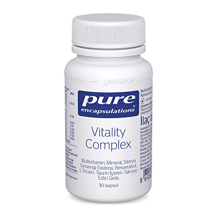 Pure Encapsulations Vitality Complex 30 Kapsül - AROMASIZ