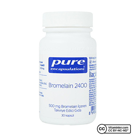 Pure Encapsulations Bromelain 2400 30 Kapsül - AROMASIZ