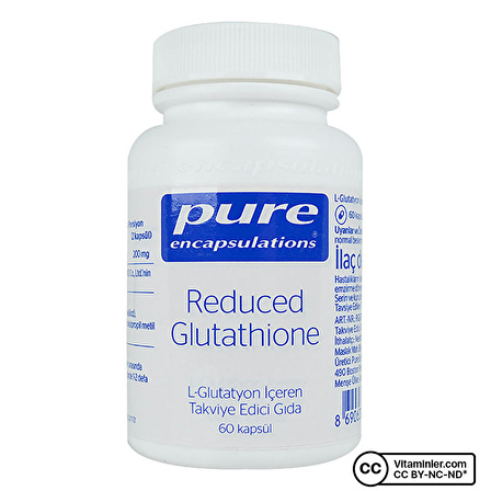 Pure Encapsulations Reduced Glutathione 60 Kapsül - AROMASIZ