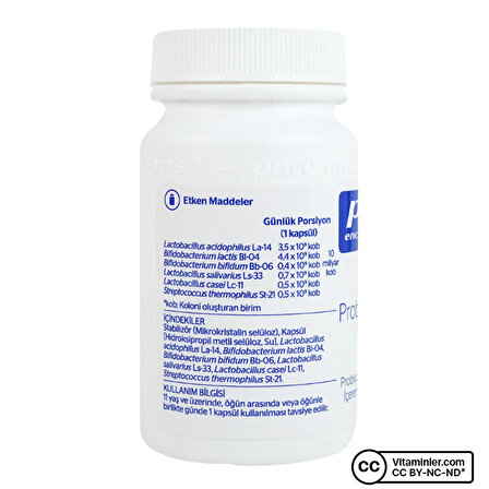 Pure Encapsulations Daily Probiotic Blend 30 Kapsül - AROMASIZ