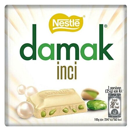 NestleNestle Damak İnci Antep Fıstıklı Çikolata 6'lı Paket 60 Gr