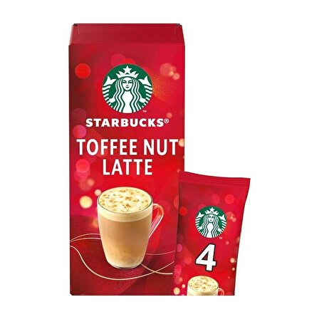 Starbucks Toffee Nut Latte Kahve Karışımı 4 x 23 gr