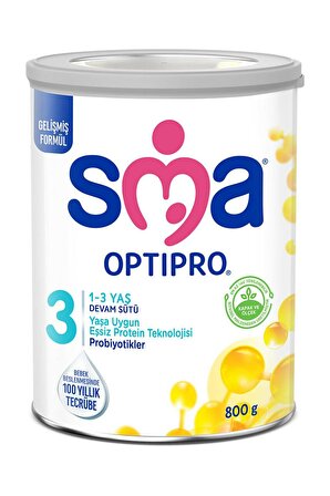 SMA Optipro 3 Prebiyotik Devam Sütü Biberon Hediyeli 800 gr