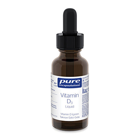 Pure Encapsulations Vitamin D3 Liquid 22.5 mL - AROMASIZ
