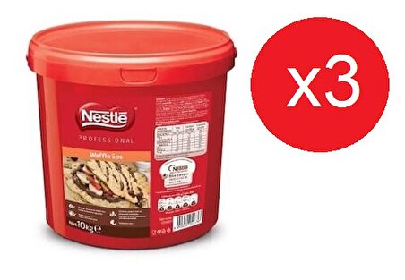 Nestle Profesyonel Waffle Çikolata - Sos - 10 kg x 3 Adet