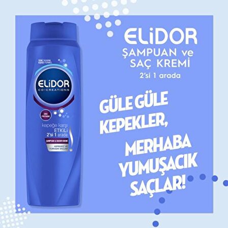 Elidor Kepeğe Karşı Etkili 2si Bir Arada Şampuan & Saç Kremi 500 ml