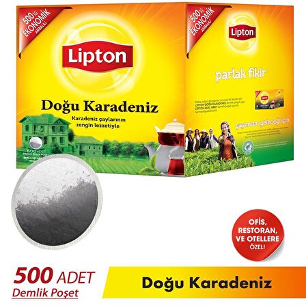 Lipton Doğu Karadeniz Organik Demlik Poşet Siyah Çay 500'lü